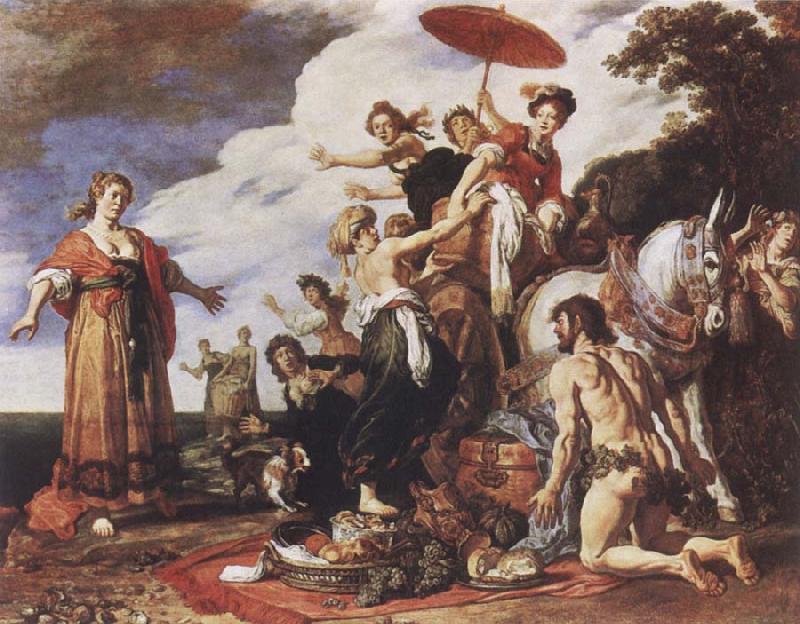 LASTMAN, Pieter Pietersz. Odysseus and Nausicaa Norge oil painting art